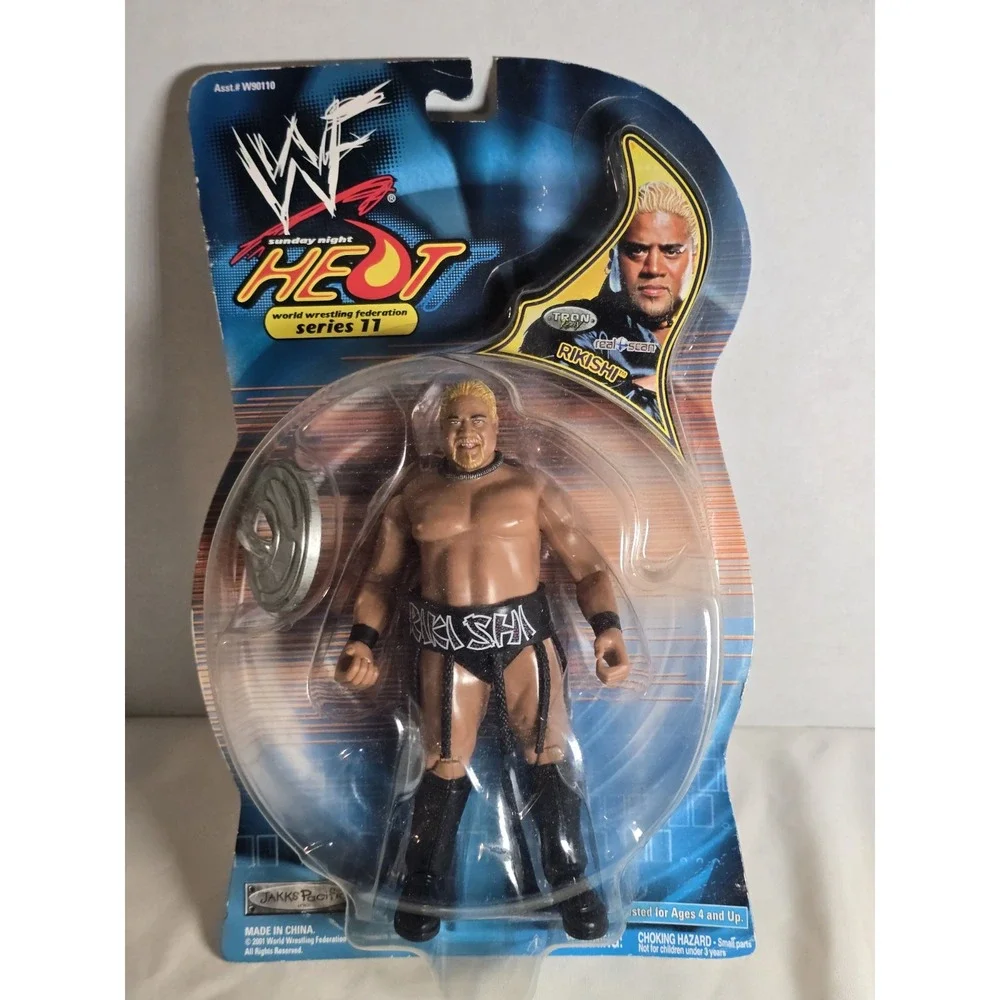 Jakks Pacific 2001 WWF WWE Sunday Night Heat Series 11 Rikishi Figure